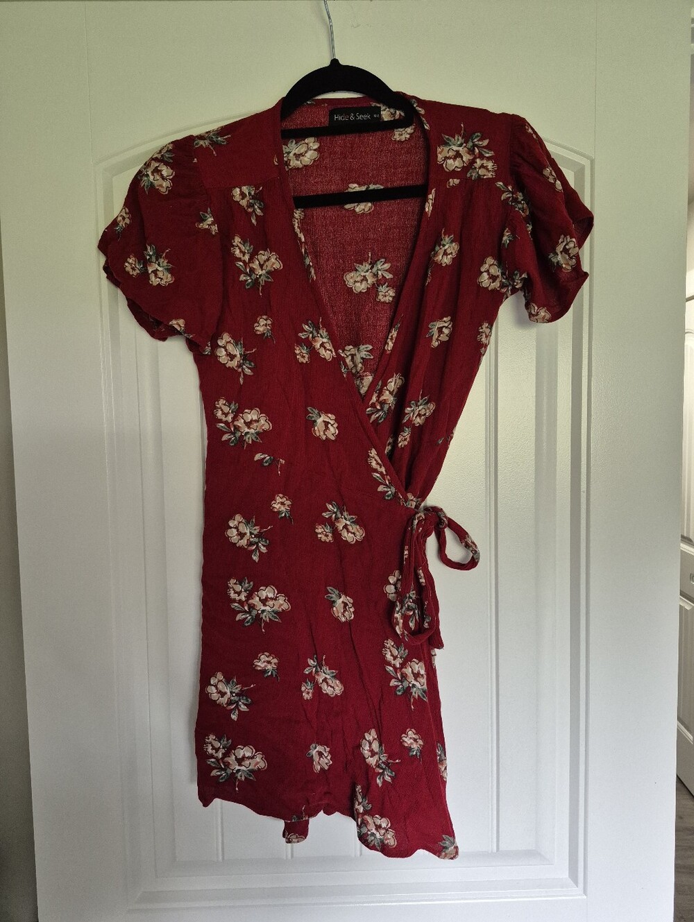 Hide And Seek Wrap Floral Mini Dress